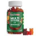 YumVs Kids Multivitamine Gummies - Fruit Gearomatiseerde Kauwbare Kinderen Multivitamine - Kids Vitaminen Multivitamine Gummy met 12 Mineralen en Vitaminen A C D3 E B6 B12 - Kosher Halal Glutenvrij (60 Aantal)