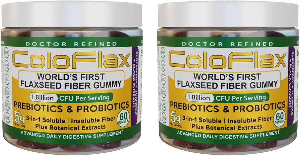 Biologische Vlaszaad Vezel + Probiotische Gummy's 