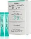 VITALBEAUTIE Liquid Collgen voor vrouwen, SuperCollagen Lift Shot - Premium Multi Collagens Peptiden Type I, II, III, V, X 1500mg met Hyaluronic, Vitamine C, Derde Gecertificeerd, Hoge Absorptie