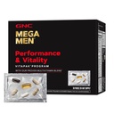 GNC Mega Men Performance and Vitality Vitapak Program, Handige Complete Voeding, 5 Producten in 1 pakket, Circulatie, Bloedstroom, Prostaat Gezondheid, Seksuele Functie, Geile Geit Wiet, 30 Packs