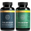 Primal Oogst Gut Restore & Multivitamine supplementen voor vrouwen en mannen Multi Vitamine Capsules en Colon Reiniging Pillen bundel