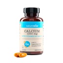 NatureWise High-Purity, All-Natural Calcium 1250mg + Vitamine D3 1000IU + Biologische MCT Kokosolie - Zwangerschap Veilig + Non-GMO - Absorptie Vriendelijk, Glutenvrij - 60 Softgels[30-Day Supply]