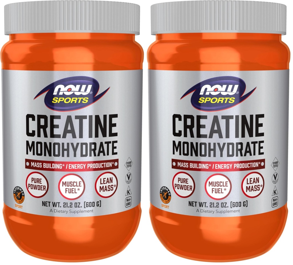 Nutrition sportive, poudre monohydratée de créatine, bâtiment de masse*/production d'énergie*, 21.2-Ounce (paquet de 2)