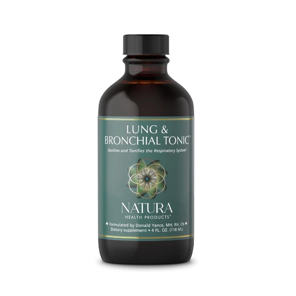 Natura Health Products Lung & Bronchial Tonic - Soothes and Tonifies The Respiratory System - Featuring Mullein Leaf Extract, Thyme, Fenugreek, Lobelia and Plantain (4 Fluid Ounces)