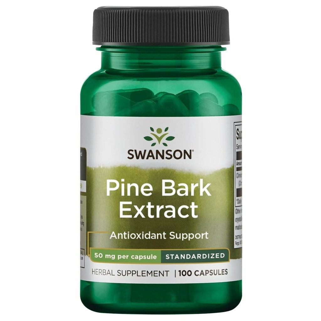 Swanson Pine Bark Extract 50 Milligrammen 100 Capsules