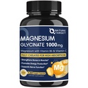 NATURE TARGET Magnesium Glycinate 1000mg with VC & B6, Vegan, 120 Capsules