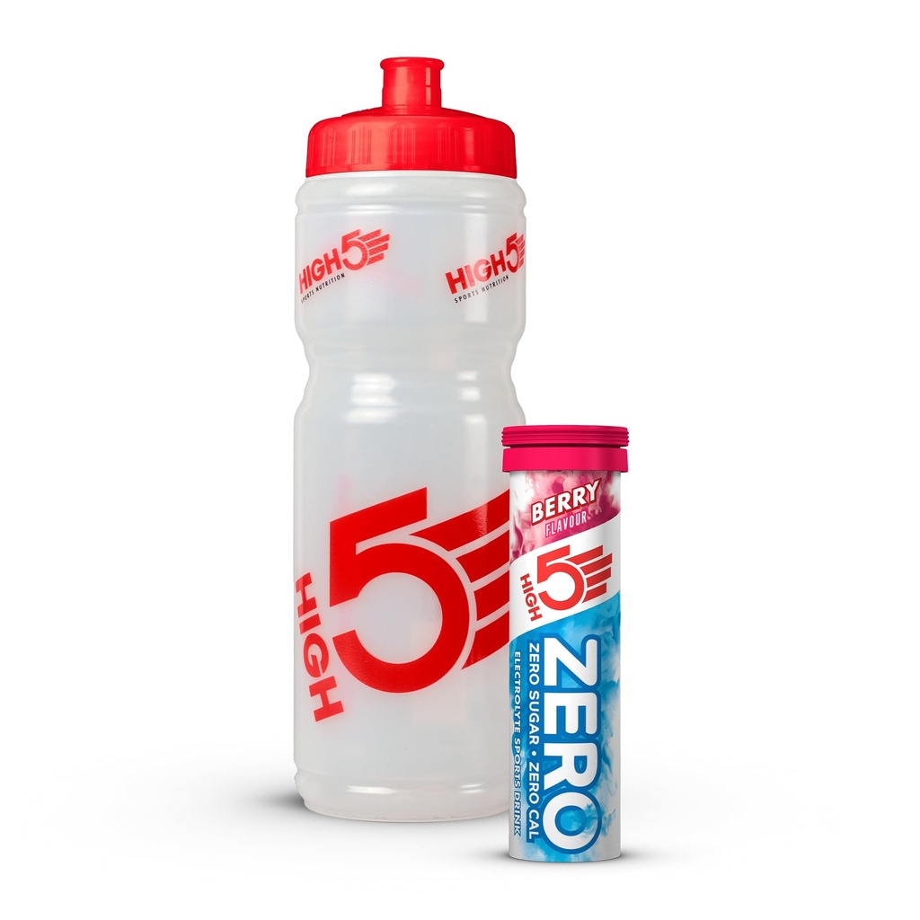 HIGH5 Hydration Starter Kit Inc 750ml Bottle & ZERO 10 Tab Berry Hydration Tablets
