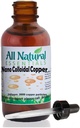 Nano Colloïdale Mineralen Supplement Liquid Colloïdale Koper Mineral 2oz 240ppm Fles Kosher Koper alle natuurlijke voor volwassenen, mannen, vrouwen, kinderen (Dropper)