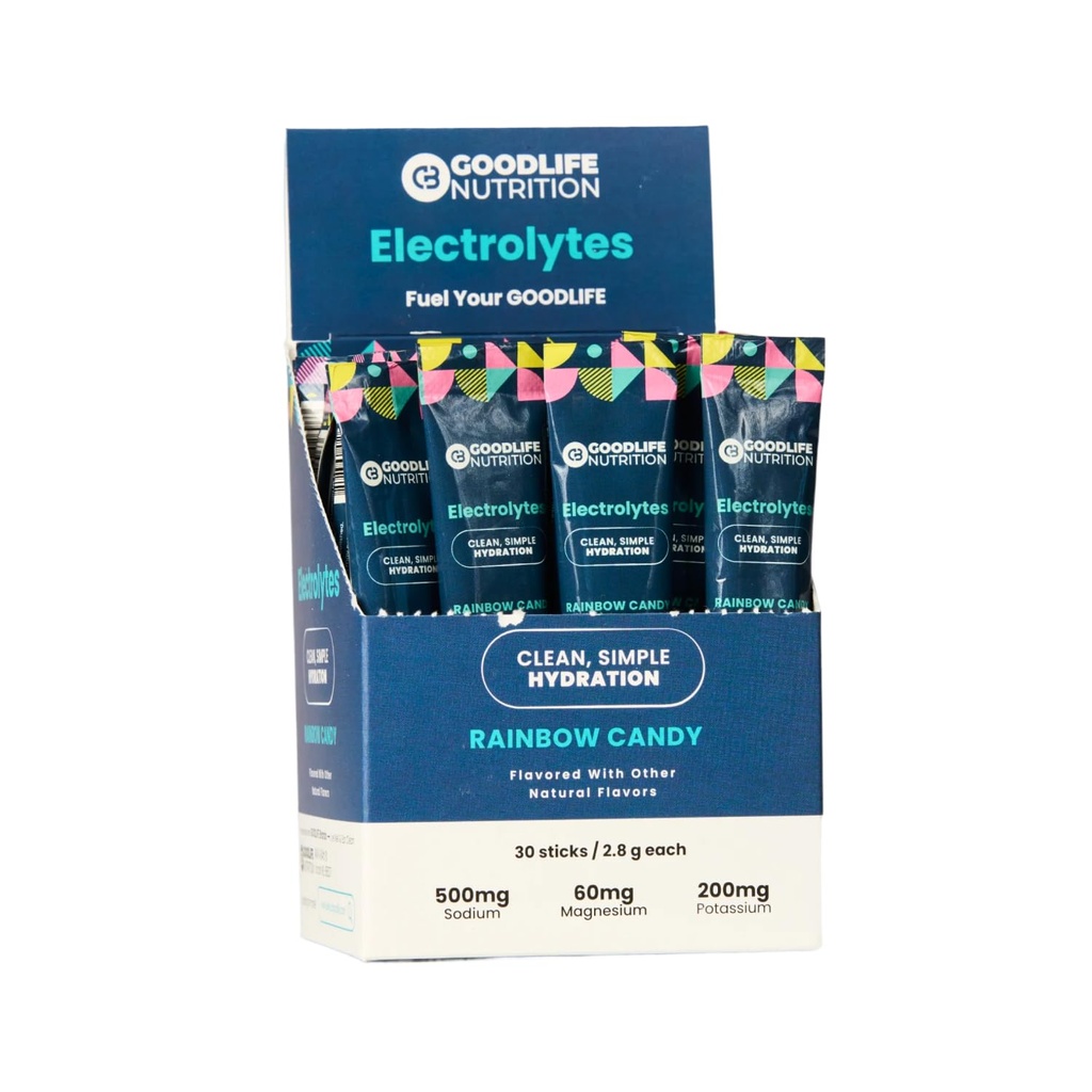 Electrolytes - Electrolyte Drink Mix (30 Single Serve Bag, Rainbow Candy)