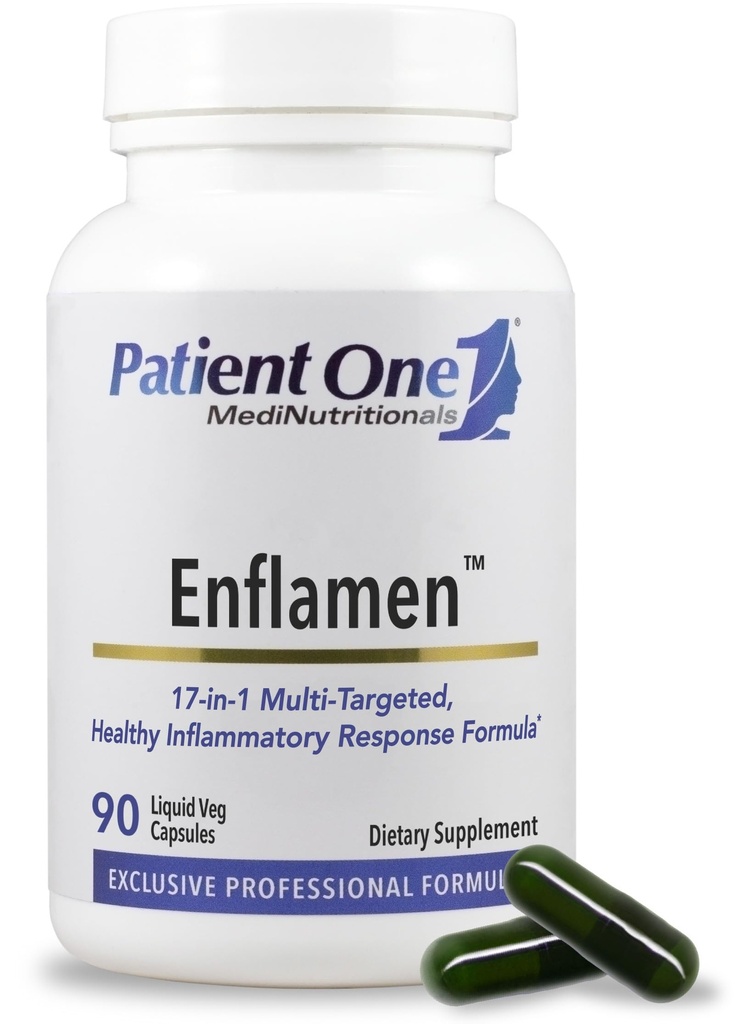 Patient 1 Enflammé Supplément pour soutenir la réponse inflammatoire saine et le confort articulaire avec Turmeric, Ginger, Capsicum et plus