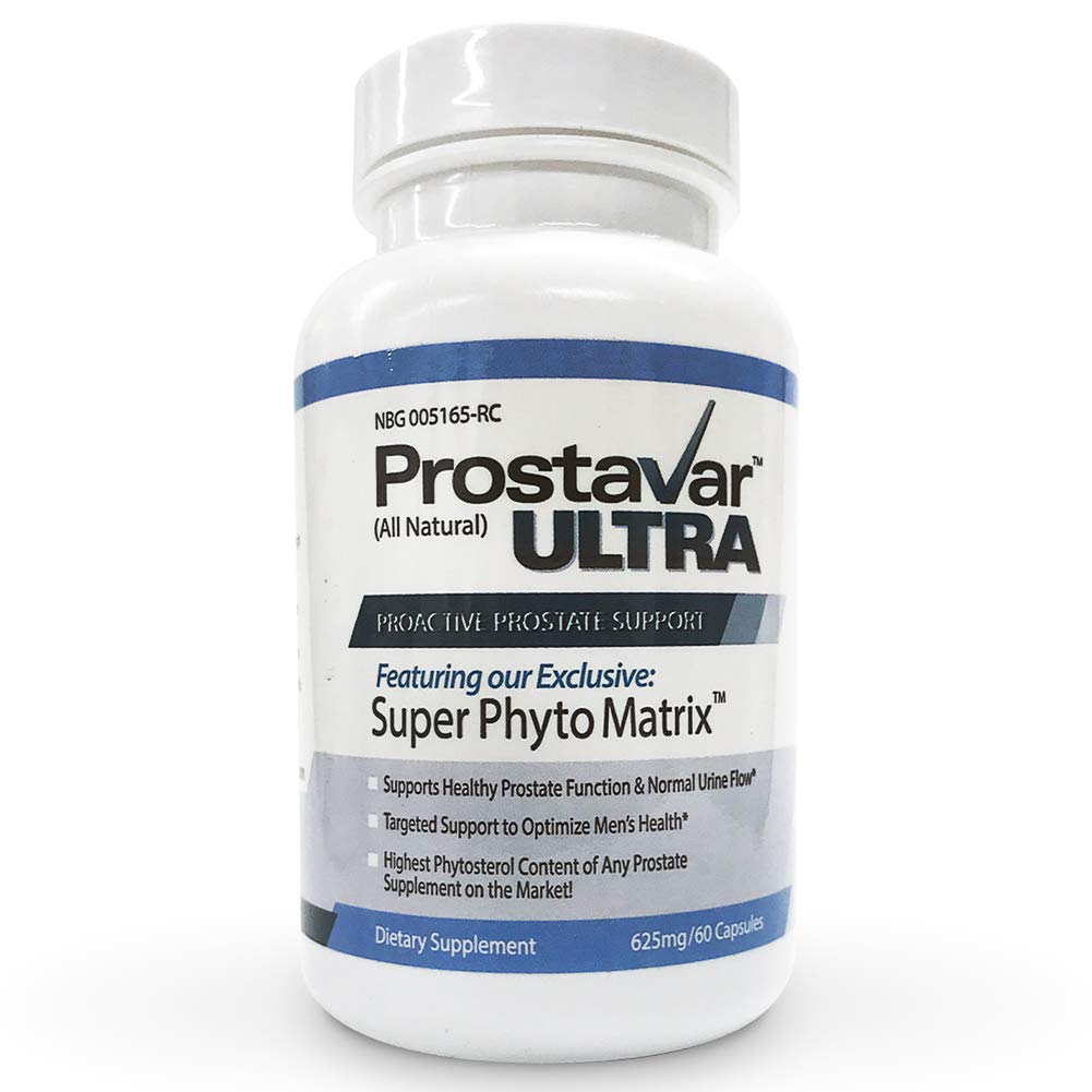 1 fles nieuwe verbetering van de maker van de originele Prostavar Ultra Prostaat Ondersteuning 625 mg 90% Beta-Sitosterol & 320 mg Saw Palmetto + Grape Seed Extract