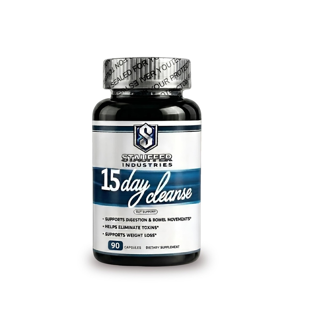 Colon Cleanse – 15 Day Cleanse Gut Support Supplement – Colon Cleanser with Psyllium Husk, Senna & Probiotics – Digestive Support for Women & Men – (90 Capsules)
