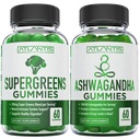 Supergreens & Ashwagandha Gummies - Ashwagandha bevordert kalmte en verbetert het immuunsysteem - Delicious Supergreens met