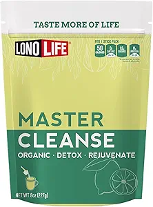Reinigen Co- Master Reinigen Limonade - Detox Limonade Diet Powder - Biologische, Glutenvrije - 8 oz Bulk Pakje- 15 Serven