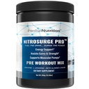 Herbal Nutrition Nitrosurge Pro Pre-Workout Powder with Creatine – Nitric Oxide Booster for Energy, Pumps, Strength & Endurance – Caffeine, Citrulline, Beta-Alanine – 300g