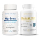 Biotics Research Mg-Zyme Triple Magnesium Complex for Sleep, Relaxation & Bone Health + Biomega-1000 Omega-3 Fish Oil for Heart, Brain & Immune Support – 100 Capsules & 90 Softgels