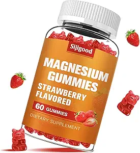 High Absorption Magnesium Glycinate Gummies 600mg per Serving - 60 Vegan Gummies - Promotes Healthy Relaxation, Muscle, Bone, & Energy Support for Adults