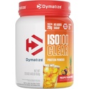 Dymatize ISO100 Clear Protein Powder, Whey Protein Isolate, Pineapple Passion Punch, 20g Protein, 4.9g BCAAs, 90 Calories, 0g Fat, 0g Sugar, 2g Carb, Gluten Free (25 Servings)