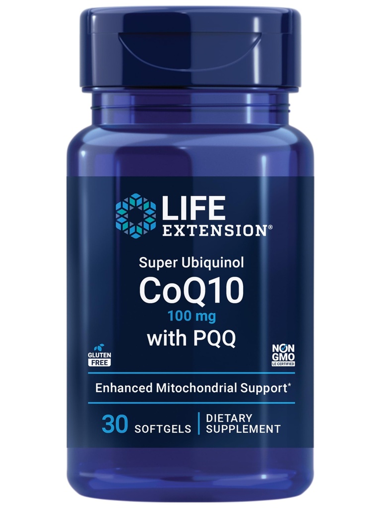 Life Extension Mitochondrial Energy Optimizer met PQQ en Super Ubichinol CoQ10 met PQQ - 120 Capsules en 30 Softgels