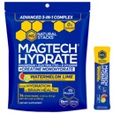 NATURAL STACKS Magtech Magnesium Hydrate + Creatine - Sugar Free Electrolyte Drink - Magtein Magnesium L-Threonate, Glycinate & Taurate - Supports Hydration & Cellular Energy - 14 Hydration Packets