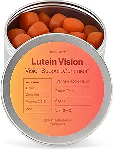Lutein Vision Vision Support Gummies avec Lutein et Marigold Flower 60-Count