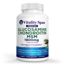Geavanceerde gezamenlijke ondersteuning en verlichting, Glucosamine Chondroitin, Zink, Koper, Made in USA, 90 plantaardige tabletten