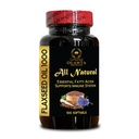 Cold Pressed Flaxseed Pills 1000mg with Essential Fatty Acids and Plant-Based Omega Oils, Support Heart helth – 1 Bottle 100 Softgels