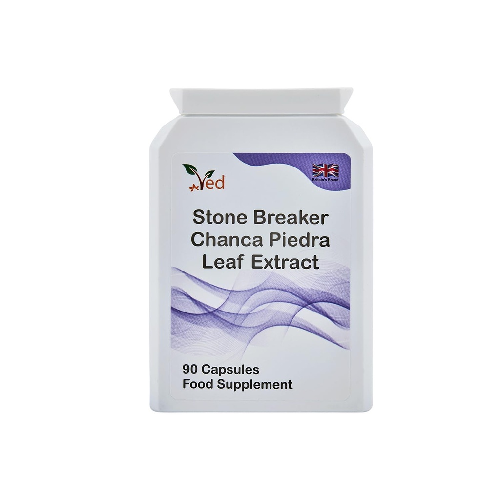 Ved Stone Breaker, Chanca Piedra Leaf Extract 1500 mg Kidney & Liver Support, Dissolve, Flush & Cleanse,90 Vegan Capsule (30 Days Supply)