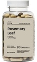Organic Rosemary Leaf Capsules 500mg, 90 Count | Herbal Supplement for Memory, Body & Hair Wellness | Vegan, Gluten Free | 45 Servings, Made in USA