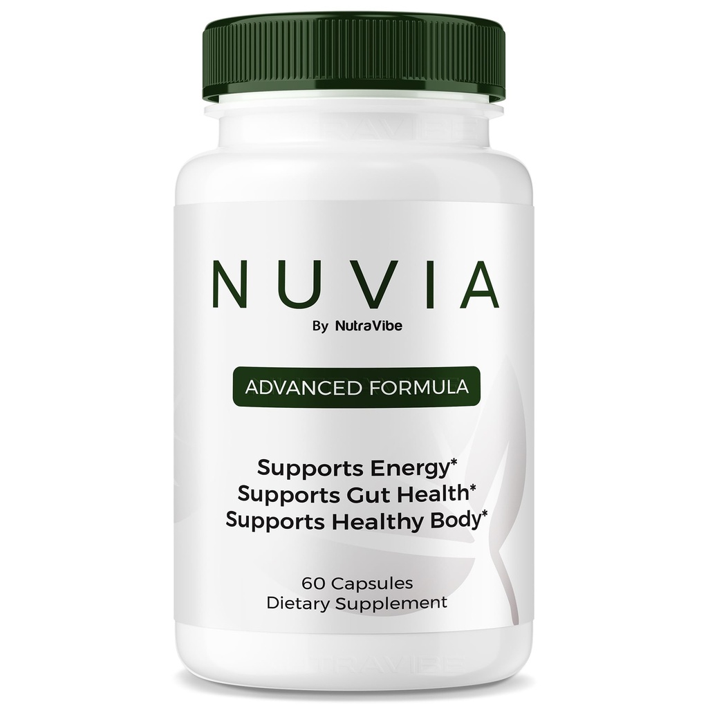 Nuvia Capsules – Premium Nuvia Organics Formula with Natural Ingredients to Suppport Energy, Healthy Shape and Total Body Support | Easy-to-Take Pills, Official Review (60 Capsules)