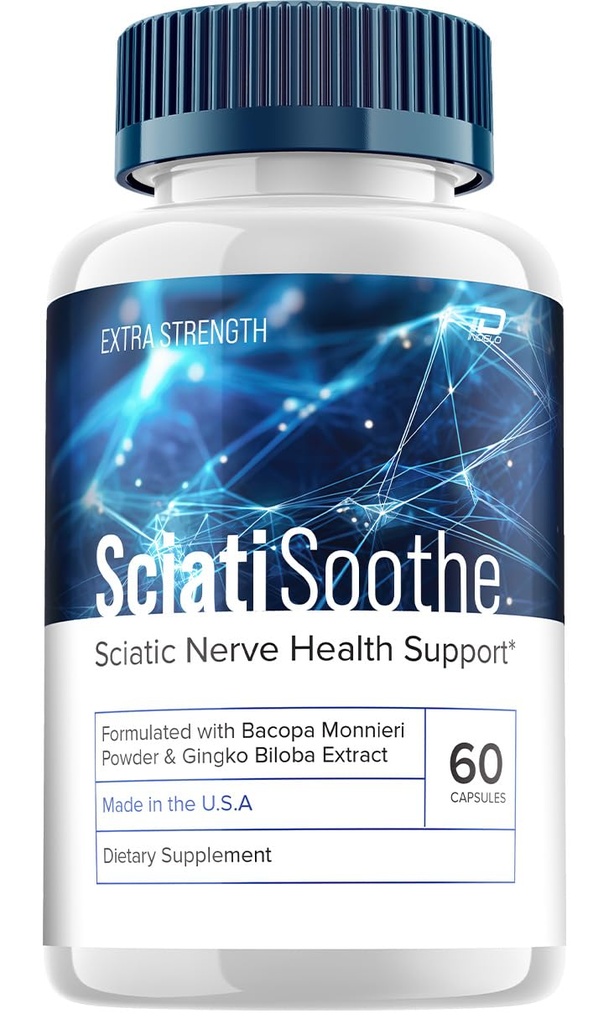 SciatiSoothe Brain Supplement, Sciati Soothe for Memory Formula,All-Natural Maximum Strength, Focus Pills Sciati Soothe Reviews (1 Pack - 60 Capsules)