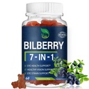 Bilberry Extract Gummies for Eye Health Support, 7-in-1 Herbal Supplement for Vision & Eyes Strain w/Eyebright Herb Lutein & Zeaxanthin, Alternative to Bilberry Powder Capsules. 60Count