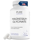 Pure Magnesium Glycinate | Fully Reacted Magnesium Bisglycinate | Muscle Relaxation & Sleep Support – Well Tolerated (Vegan, Non-GMO) 90 Capsules | Made in the USA