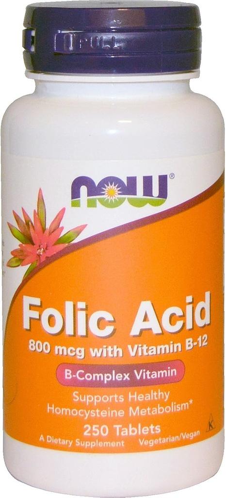 NU Foliumzuur 800mcg, 250 tabletten (verpakking van 4)