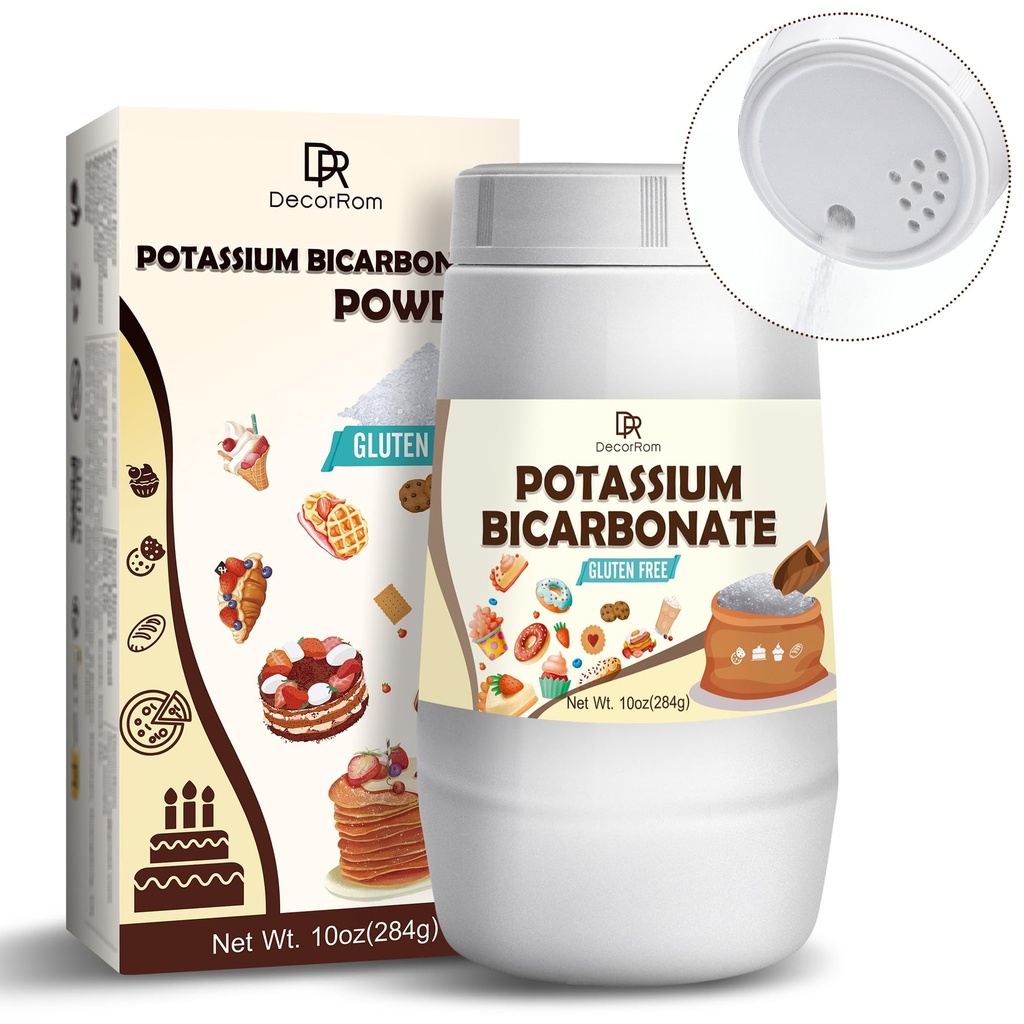 Kaliumbicarbonaat 10oz - 100% Pure Kaliumbicarbonaat Poeder voor planten, cakes, wijn maken, Leaving - Food Grade Kaliumbicarbonaat Poeder Leaving Agent for Baking, Cookies, Snacks