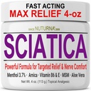 Sciatica nerve crème - maximale sterkte Comfort crème voor voeten, handen, benen, tenen, rug - natuurlijke Ultra sterkte Arnica, MSM, Menthol, rustgevende comfort, grote 4 Oz