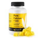 Vegan Calcium with Vitamin D3 Strong Bone & Teeth Support Calcium with 1000 IU D3 Gummies for Adults & Kids, Kosher, Gluten-Free, Dairy-Free, 60 Gummies