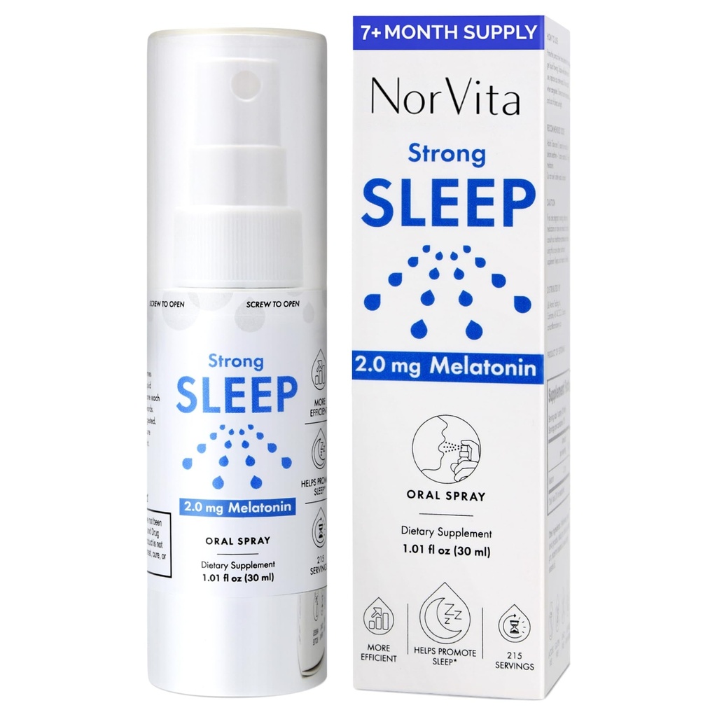 Vaporisateur Melatonin pour sommeil 2 mg (215 portions) - Vaporisateur Melatonin liquide pour sommeil, formule sublinguale à action rapide, soutient un sommeil sain - Vegan, sans OGM, Vaporisateur Melatonin pour adultes