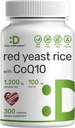 Deal Supplement Red Gist Rice 1.200mg per portie met CoQ10, 300 Capsules 