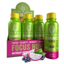 BrainJuice Kids Brain & Immune Support Shot, Glutenvrije Supplement Shots voor energie, focus, immuniteit met vitamine D, C, B, Alpha GPC & Biologische Gemberwortel, leeftijden 5+, Dragon Berry, 2,5 fl oz, 12 Pack