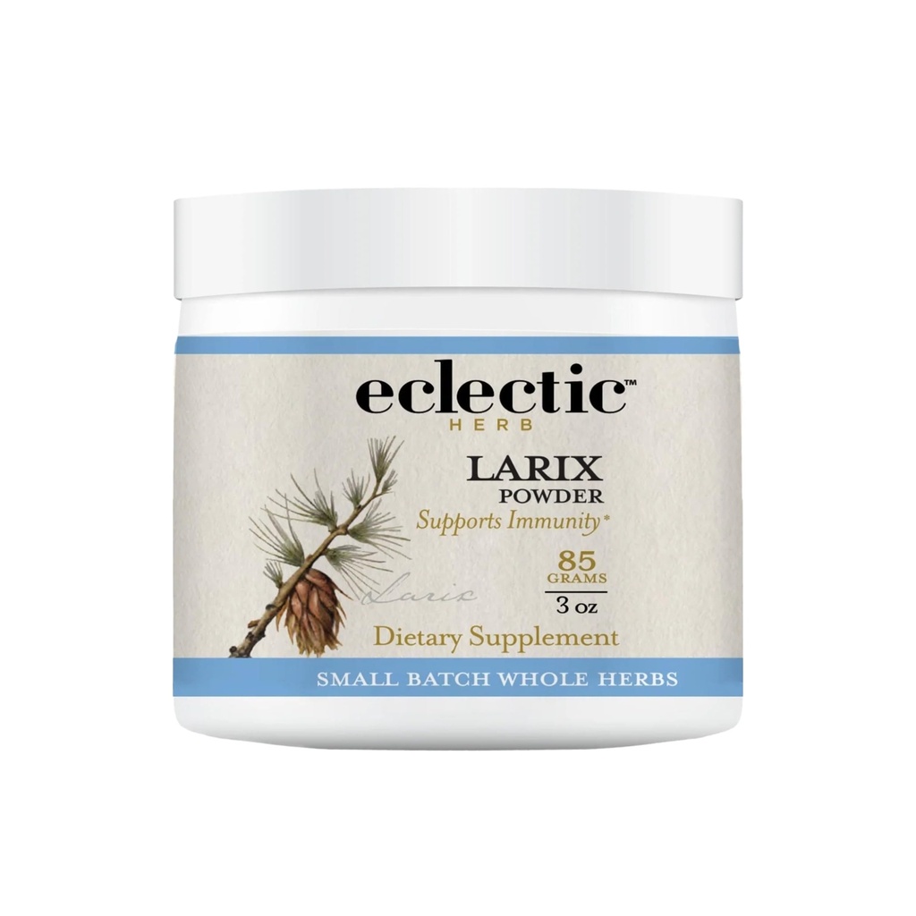 Eclectic Herb - Organic Larix Powder | Natural Immune + Gut Health Support | Larch Laricina | Immunity & Gut Flora Support | Safe for Kids & Adults | Vegan, Gluten Free, Non-GMO (3 oz | 85 g)