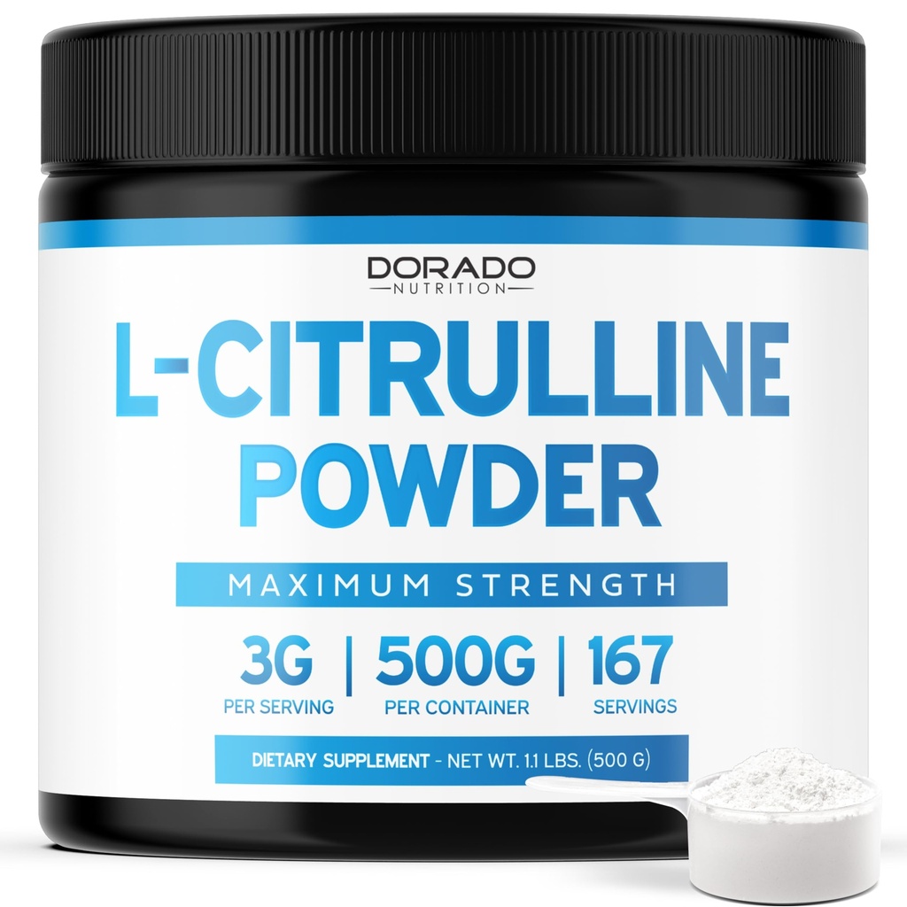 L Citrulline Powder Supplements (3g) Support L Arginine & Nitric Oxide Booster Powder - L-Citruline Supplements For Men & Women - Stamina , Endurance , Performance for Workouts - Vegan & USA Made