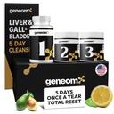 Advanced 5-Day Liver & Gallbladder Cleanse & Detox Formula – Lemon Juice Powder, Malic Acid, Magnesium & Vitamin C – Supports Liver Function, Bile Flow & Gallbladder Health