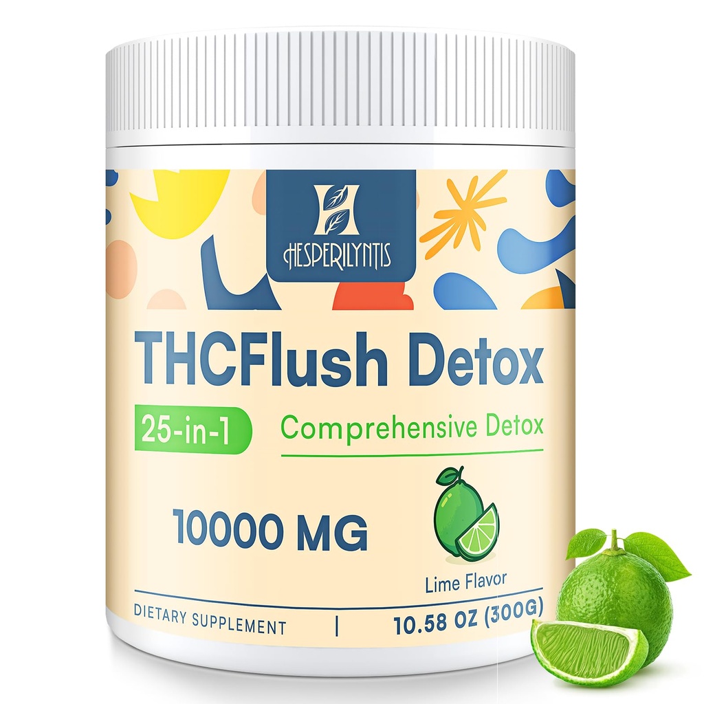 Detox Powder Supplement for Men & Women, Natural Herbal Formula for Liver, Kidney & Digestion, Lime Flavor, 30 Servings