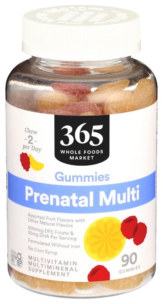 365 door Whole Foods Market, Prenatale Gummy, 90 Tellen