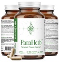 Ecosh ParaHerb™ Wormwood, Black Walnut, Clove & Chanterelle Extract Intestinal Cleanse – Herbal Support for Gut Detox & Digestion | Vegan, Non-GMO, No Fillers | 120 Capsules for Adults