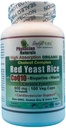 Riz de levure rouge biologique avec CoEnzyme Q10 et Piperine 600 mg Haute Absorption 100 Bouchons de légumes 1200 mg par portion