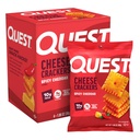 Quest Nutrition Cheese Crackers, Spicy Cheddar, 10g of Protein, Low Carb, Made with Real Cheese, Protein Snack, 4 Count
