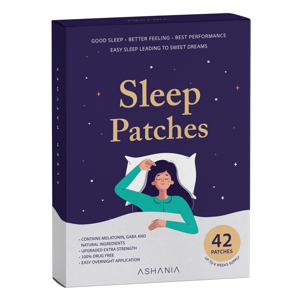 Patches de sommeil, Patches de sommeil pour adultes, Ensemble de Patches de sommeil amélioré, Facile à appliquer et confortable, Ingrédients Premium, pour hommes et femmes (42 Nombre (Paquet de 1))