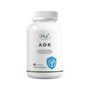 HUJ ADK Supplement, 60 Capsules, Calcium, Vitamins A, D3, K2 (MK-7)
